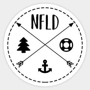 Newfoundland Minimalistic Design || Newfoundland and Labrador || Gifts || Souvenirs || Clothing Sticker